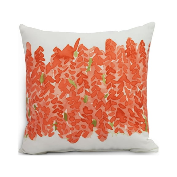 Simply Daisy, 20" x 20" Flower Bell Peach Floral DecorativeOutdoor Pillow