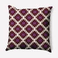 thumbnail image 1 of Simply Daisy 20" x 20" Geo Craze Indoor/Outdoor Polyester Throw Pillow, Amethyst, 1 of 3