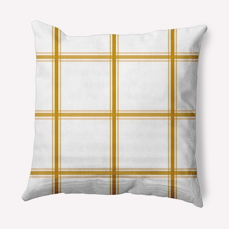 Simply Daisy 20" x 20" Geometric Indoor/Outdoor Polyester Throw Pillow, Autumn Gold