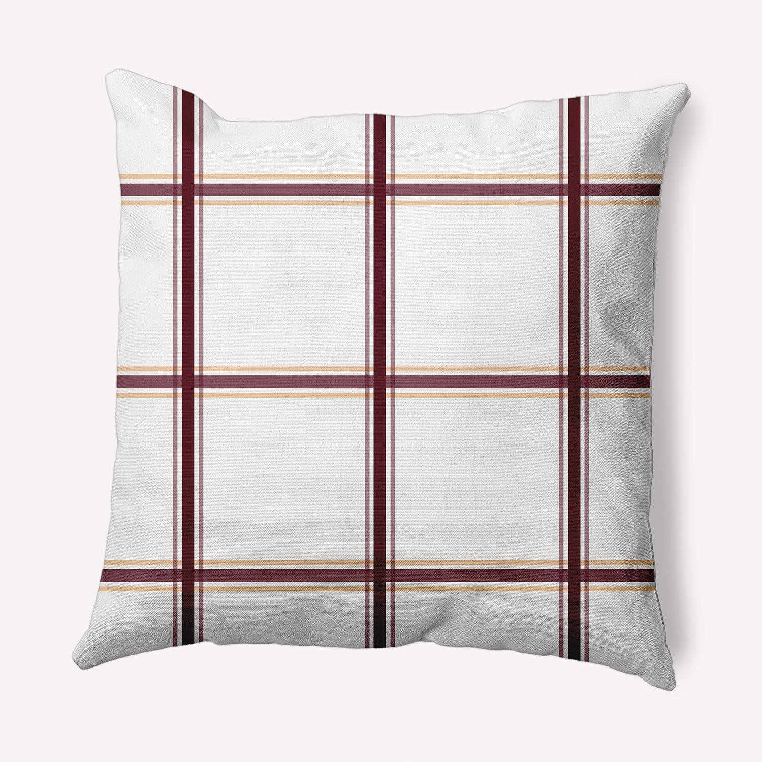 Simply Daisy 20" x 20" Geometric Indoor/Outdoor Polyester Throw Pillow, Pomegranate