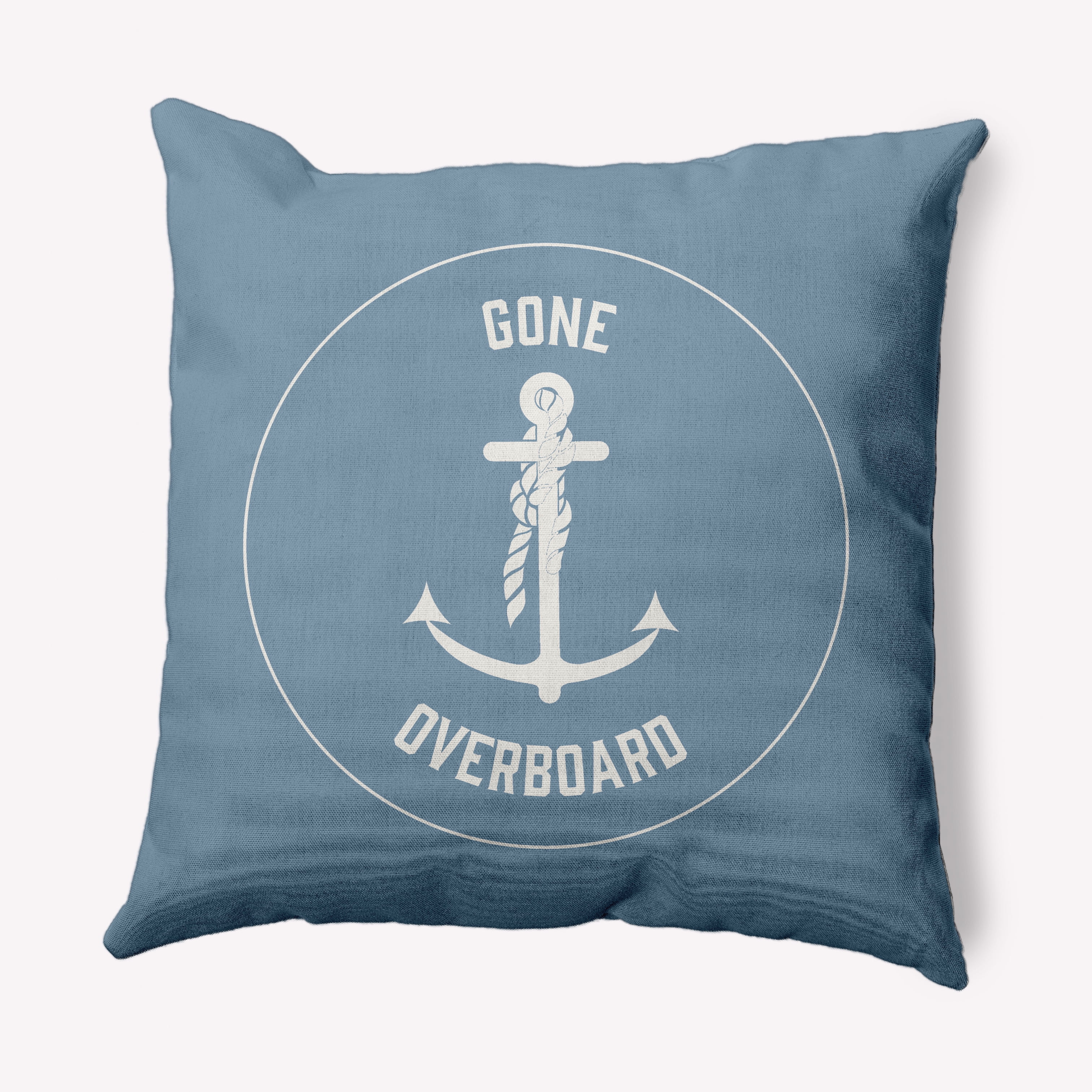 Simply Daisy 20" x 20" Gone Forever Overboard Nautical Decorative Indoor Pillow