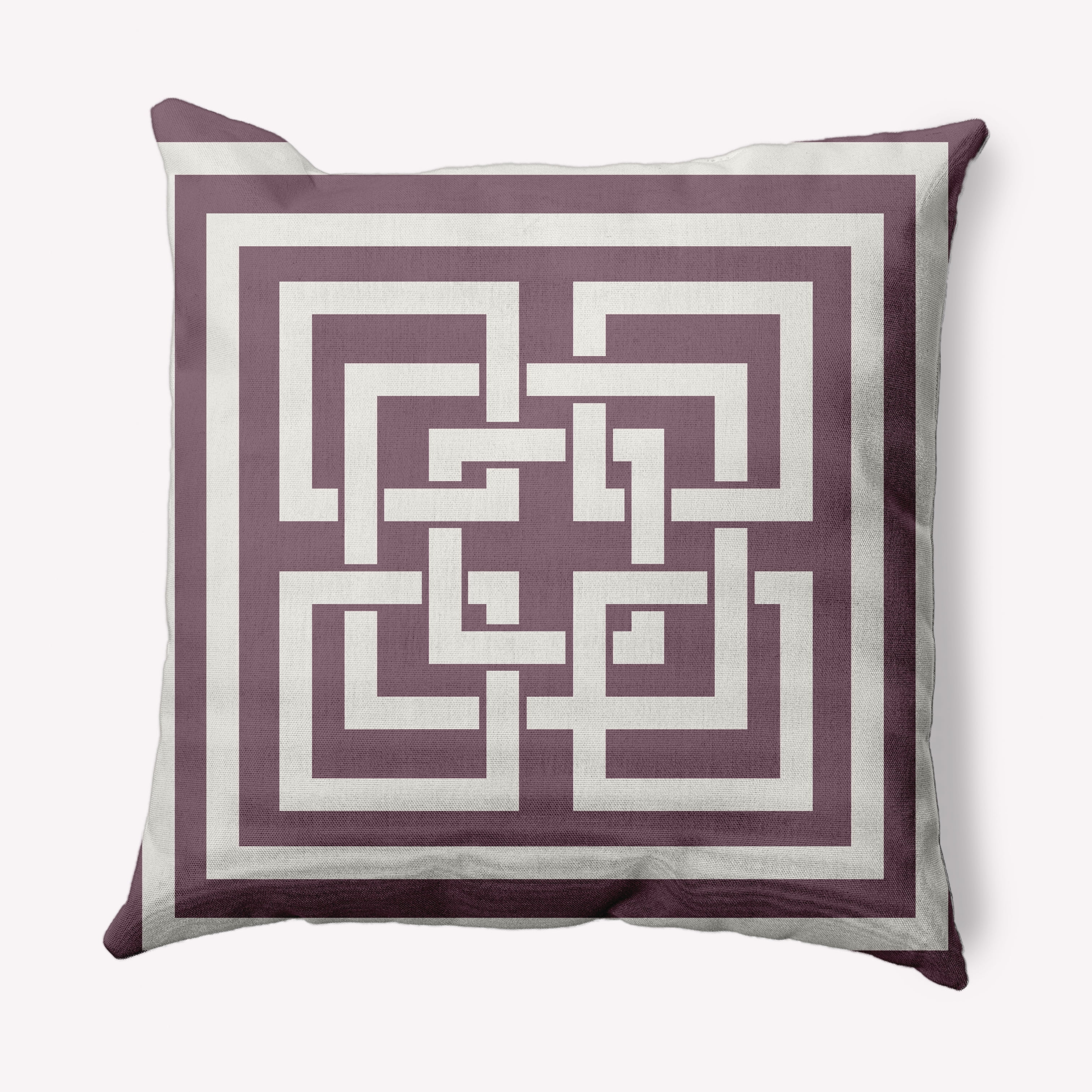 Simply Daisy 20" x 20" Greek New Key Nautical Indoor/Outdoor Throw Pillow