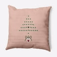 thumbnail image 1 of 20" x 20" Simply Daisy Hearty Holidays Polyester Accent Pillow, Peach (1 Count), 1 of 4