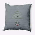thumbnail image 1 of 20" x 20" Simply Daisy Hearty Holidays Polyester Indoor/Outdoor Pillow, Mid Grey (1 Count), 1 of 4