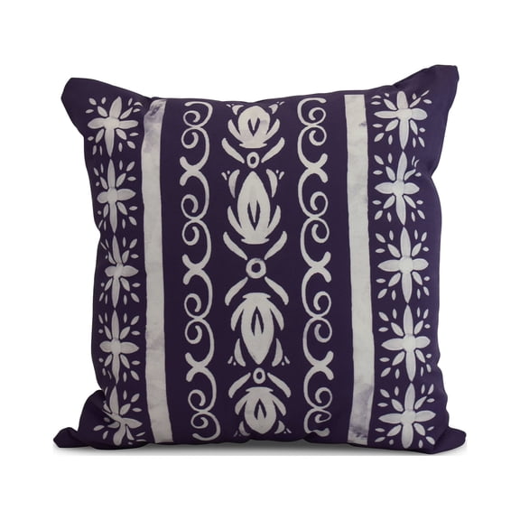 Simply Daisy, 20 x 20 Inch, Cuban Tile 2, Geometric Print Pillow, Purple