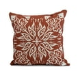 thumbnail image 1 of Simply Daisy, 20 x 20 Inch, Cuban Tile 3, Geometric Print Pillow, Red Orange, 1 of 2