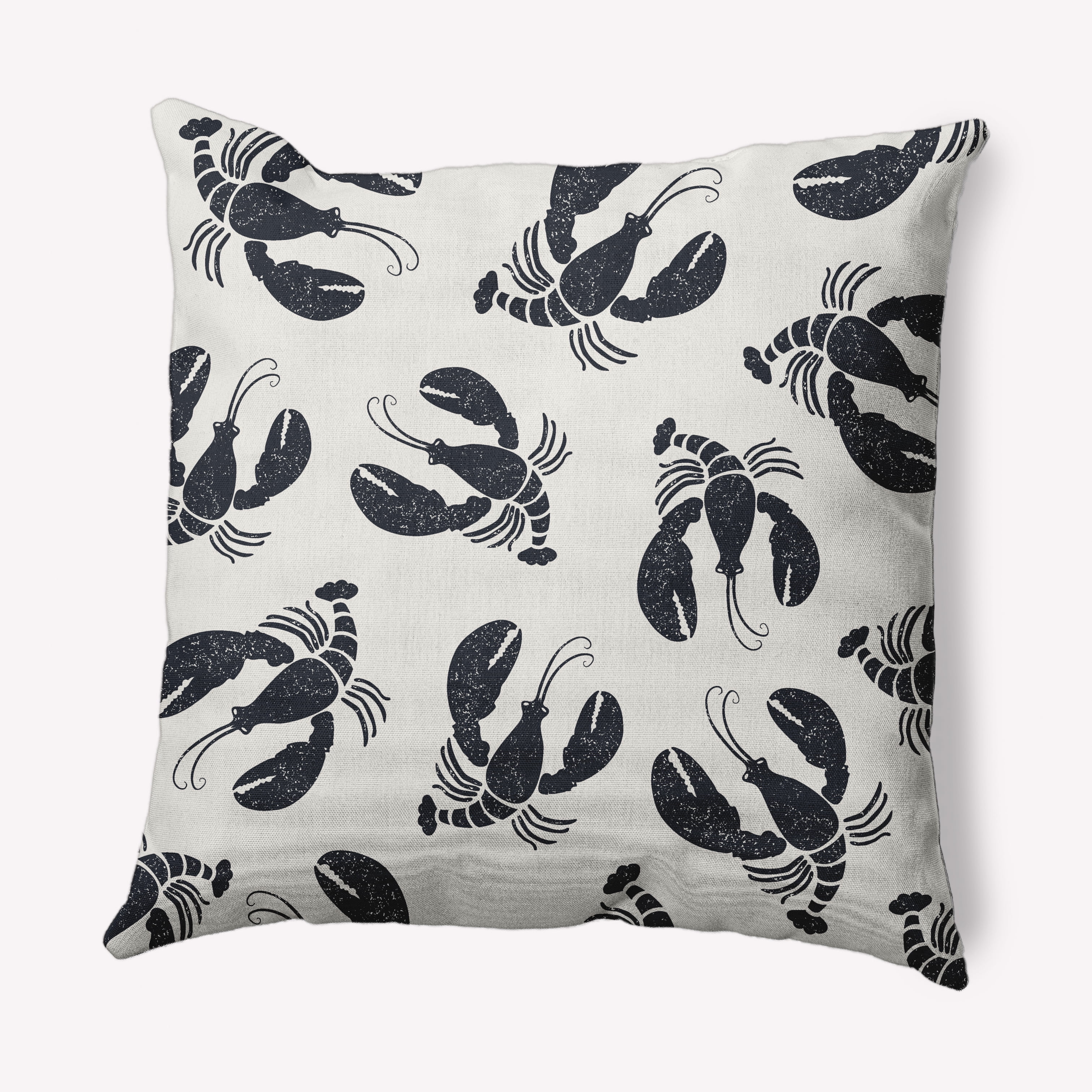 Simply Daisy 20" x 20" Lobster Fest Nautical Decorative Indoor Pillow