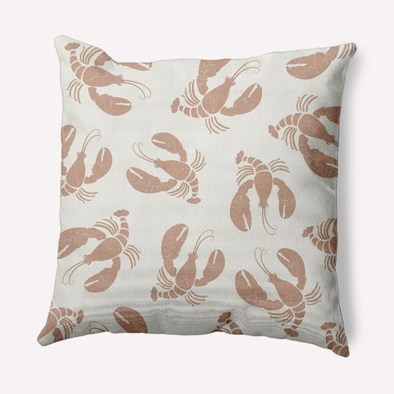 Simply Daisy 20" x 20" Lobster Fest Nautical Indoor/Outdoor Throw Pillow