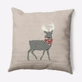 thumbnail image 1 of Simply Daisy 20" x 20" Merry Deer Outdoor Throw Pillow, 1 of 2