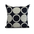 thumbnail image 1 of Simply Daisy, 20" x 20" ModCircles, Geometric Print Outdoor Pillow, Navy Blue, 1 of 2