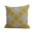 thumbnail image 1 of Simply Daisy, 20" x 20" ModCircles, Geometric Print Outdoor Pillow, Yellow, 1 of 2