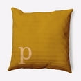 thumbnail image 1 of Simply Daisy 20" x 20" Modern Monogram Decorative Throw Pillow, Autumn Gold, 1 of 3