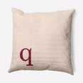 thumbnail image 1 of Simply Daisy 20" x 20" Modern Monogram Decorative Throw Pillow, Cranberry, 1 of 3