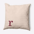 thumbnail image 1 of Simply Daisy 20" x 20" Modern Monogram Decorative Throw Pillow, Cranberry, 1 of 3