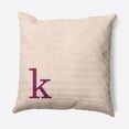 thumbnail image 1 of Simply Daisy 20" x 20" Modern Monogram Decorative Throw Pillow, Dusty Rose, 1 of 3
