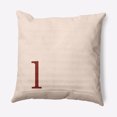 thumbnail image 1 of Simply Daisy 20" x 20" Modern Monogram Decorative Throw Pillow, Maple Red, 1 of 3