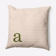 thumbnail image 1 of Simply Daisy 20" x 20" Modern Monogram Decorative Throw Pillow, Olive, 1 of 3