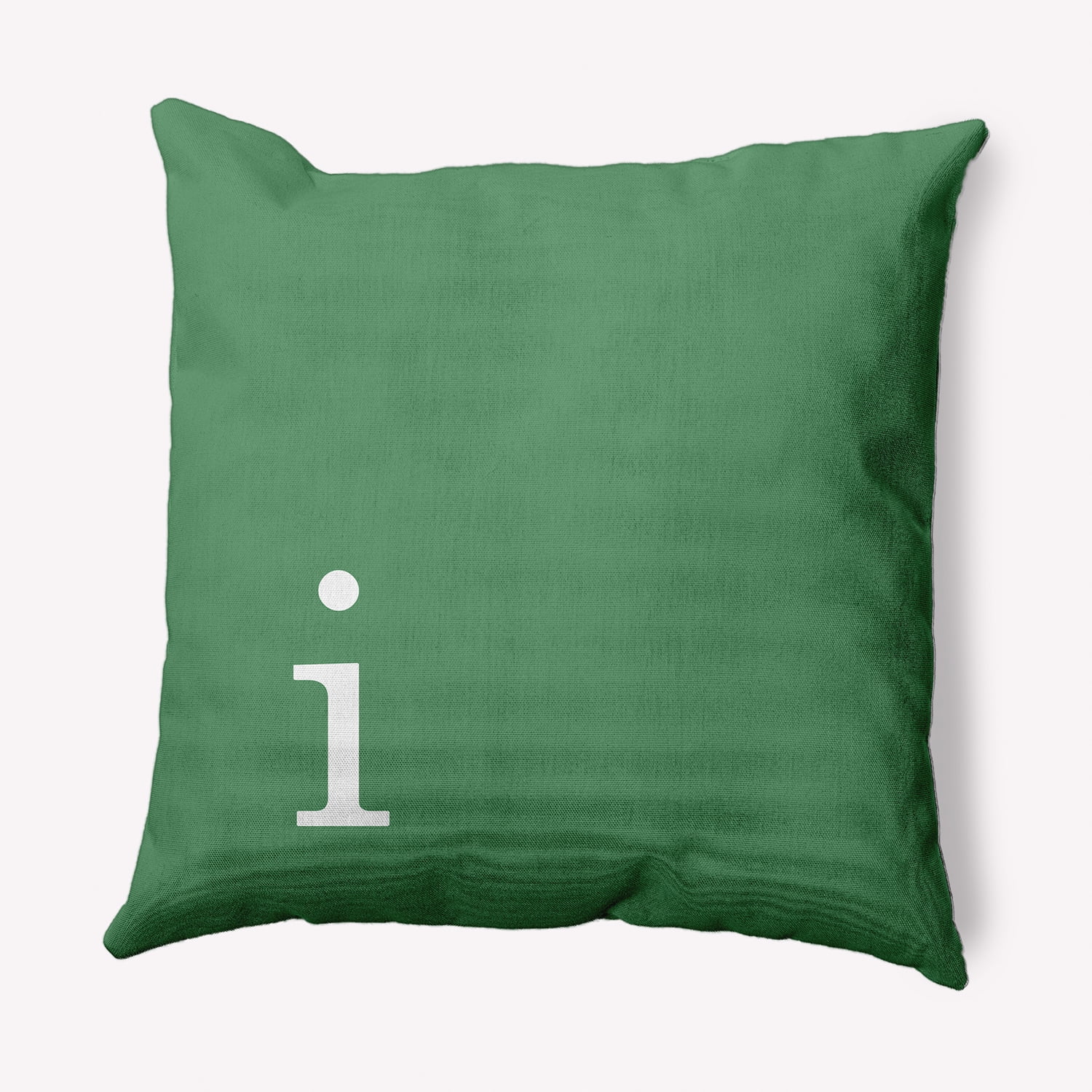 Simply Daisy 20" x 20" Modern Monogram Decorative Throw Pillow, Sage