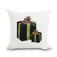 thumbnail image 1 of Simply Daisy, 20" x 20" Nature's Gift Black Holiday Print Decorative Outdoor Throw Pillow, 1 of 1