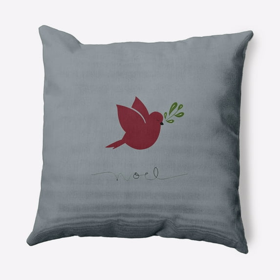 Simply Daisy 20" x 20" Noel Bird Decorative Throw Pillow