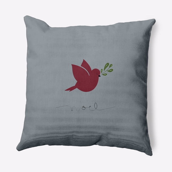 Simply Daisy 20" x 20" Noel Bird Outdoor Throw Pillow