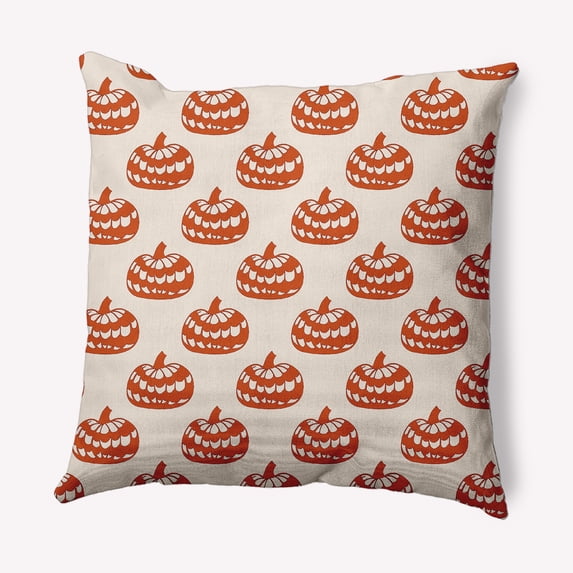 Simply Daisy 20" x 20" Patterned Pumpkins Decorative Throw Pillow, Sienna