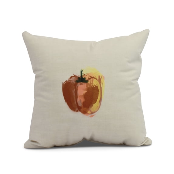 Simply Daisy, 20" x 20" Pepper Outdoor Pillow, Rust