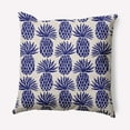 thumbnail image 1 of Simply Daisy 20" x 20" Pineapple Stripes Decorative Throw Pillow, Indigo Blue, 1 of 4