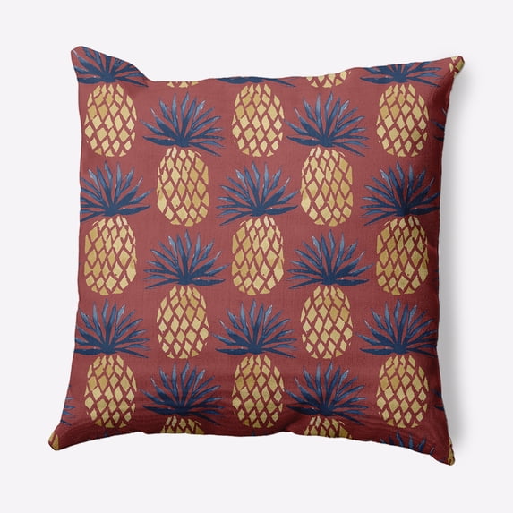 Simply Daisy 20" x 20" Pineapple Stripes Nautical Indoor/Outdoor Throw Pillow