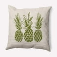 thumbnail image 1 of Simply Daisy 20" x 20" Pineapples Indoor/Outdoor Polyester Throw Pillow, Olive, 1 of 3