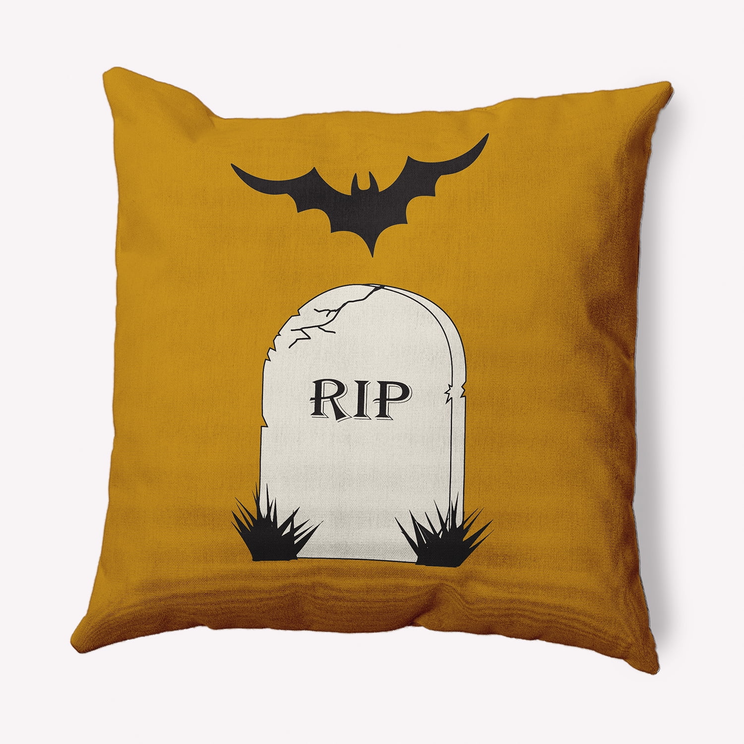 Simply Daisy 20" x 20" RIP Indoor/Outdoor Polyester Throw Pillow, Autumn Gold