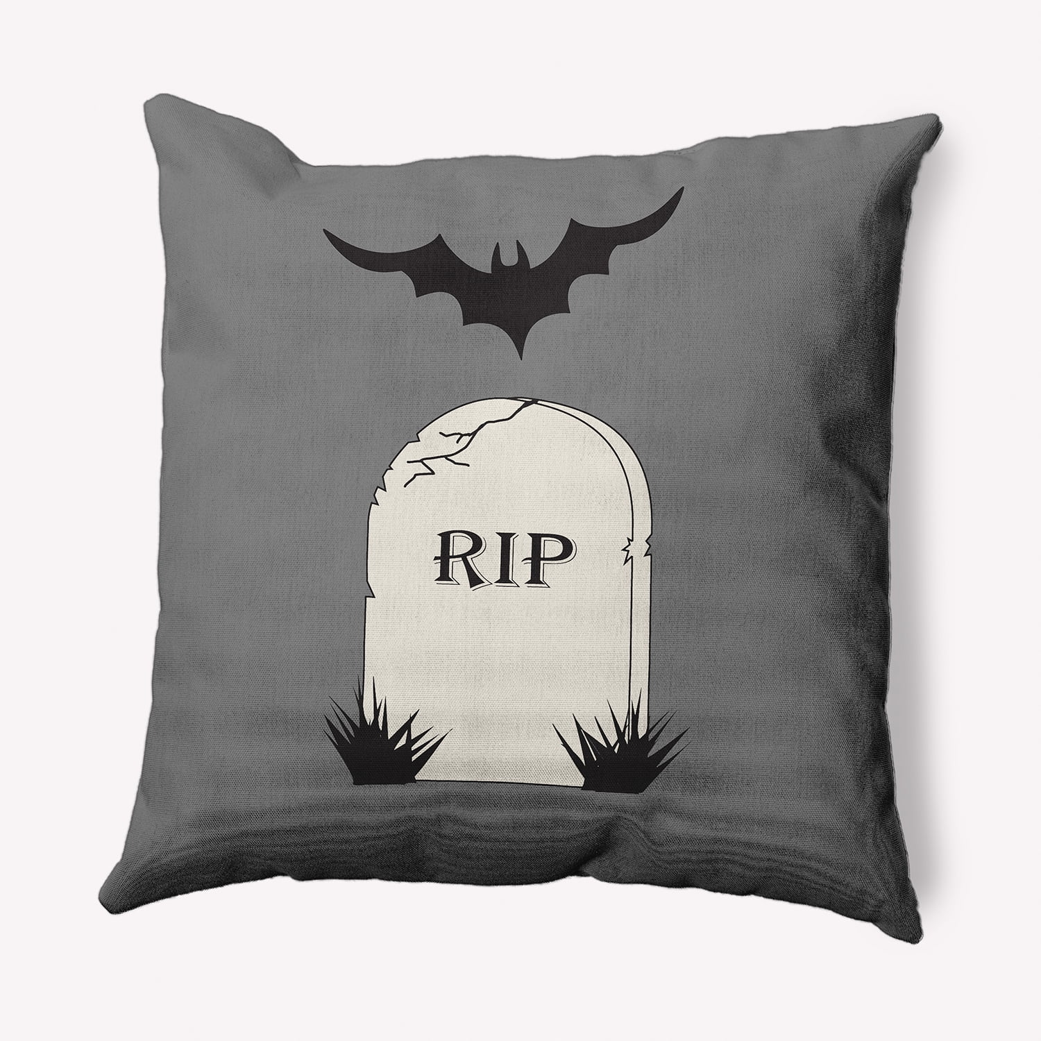Simply Daisy 20" x 20" RIP Indoor/Outdoor Polyester Throw Pillow, Steel Gray