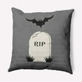 thumbnail image 1 of Simply Daisy 20" x 20" RIP Indoor/Outdoor Polyester Throw Pillow, Steel Gray, 1 of 1
