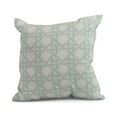 thumbnail image 1 of Simply Daisy, 20" x 20" Rattan Geometric, Geometric Print Outdoor Pillow, Pale Blue, 1 of 2