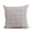 thumbnail image 1 of Simply Daisy, 20" x 20" Rattan Geometric, Geometric Print Outdoor Pillow, Pink, 1 of 2