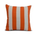 thumbnail image 1 of Simply Daisy, 20" x 20" Rugby Stripe, Stripe Print Outdoor Pillow, Orange, 1 of 2
