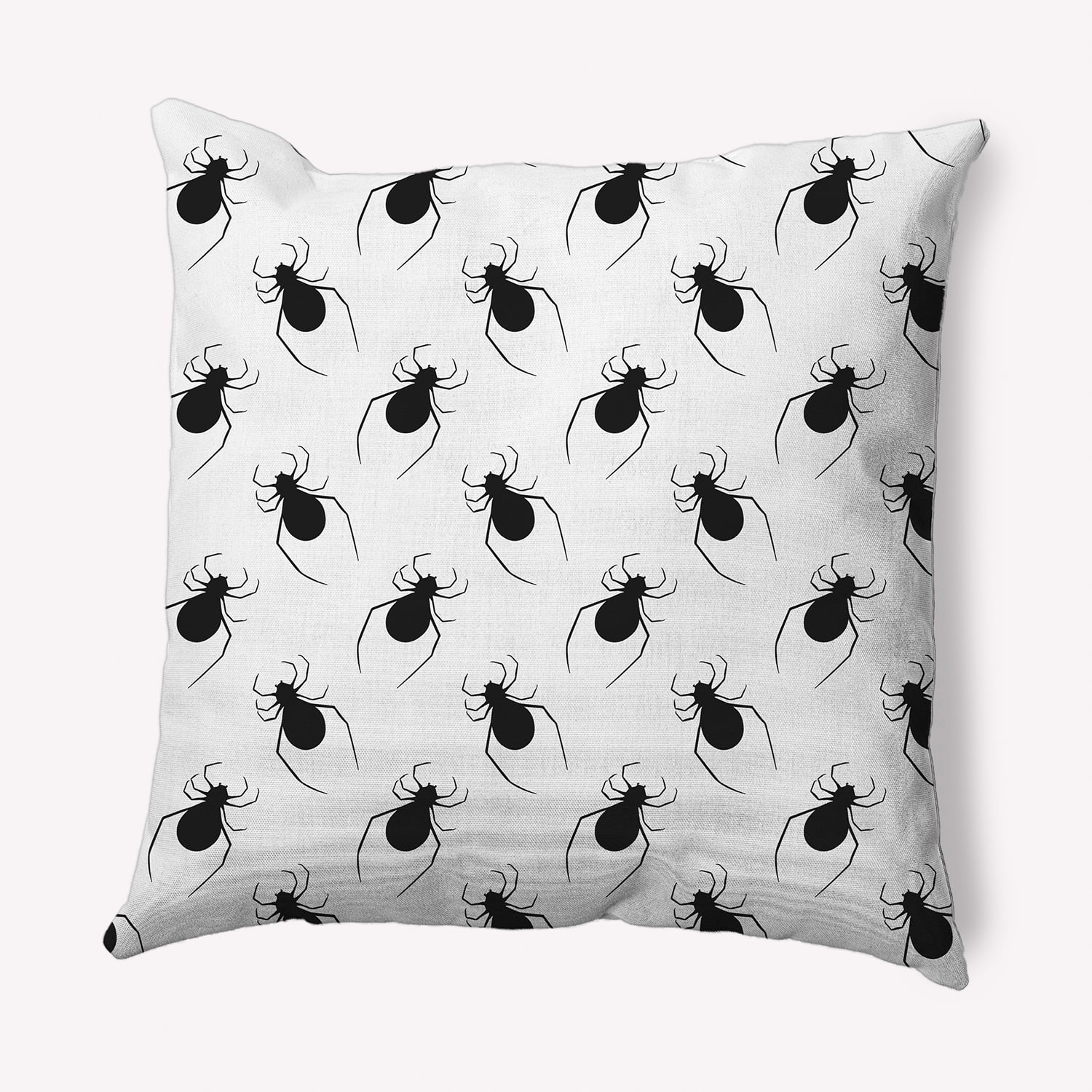 Simply Daisy 20" x 20" Spider Pattern Indoor/Outdoor Polyester Throw Pillow, White