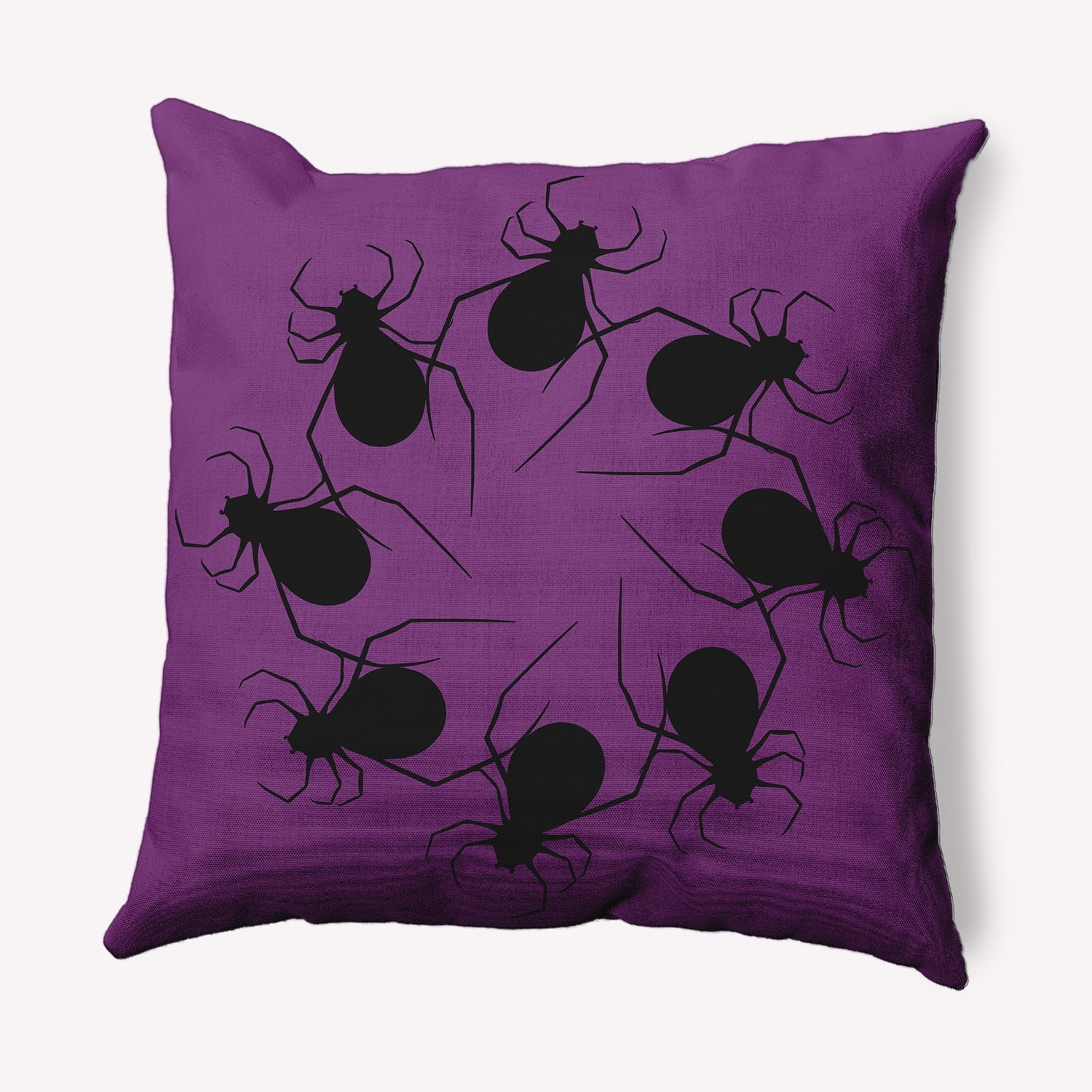 Simply Daisy 20" x 20" Spider Wreath Decorative Throw Pillow, Amethyst