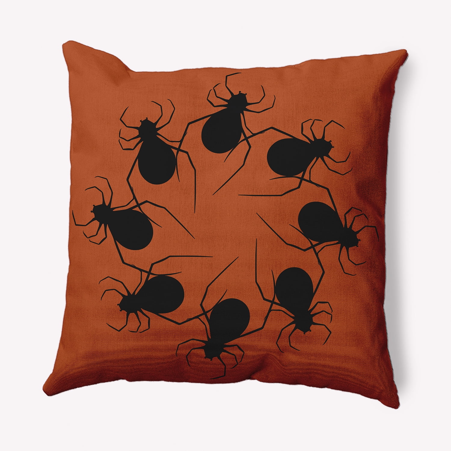 Simply Daisy 20" x 20" Spider Wreath Decorative Throw Pillow, Sienna