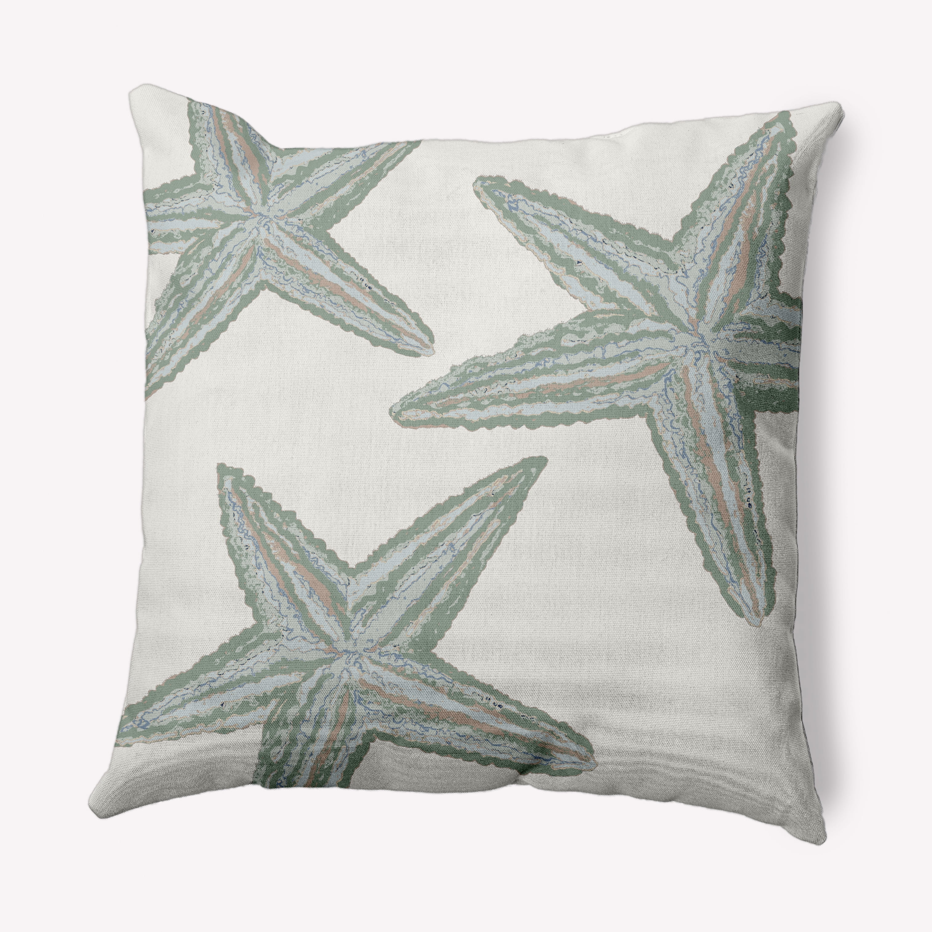 Simply Daisy 20" x 20" Starfish Constellation Nautical Decorative Indoor Pillow