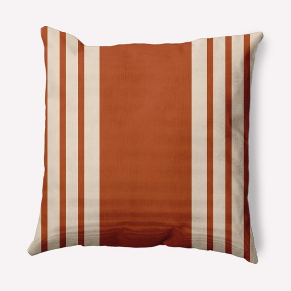 Simply Daisy 20" x 20" Stripe Decorative Throw Pillow, Sienna