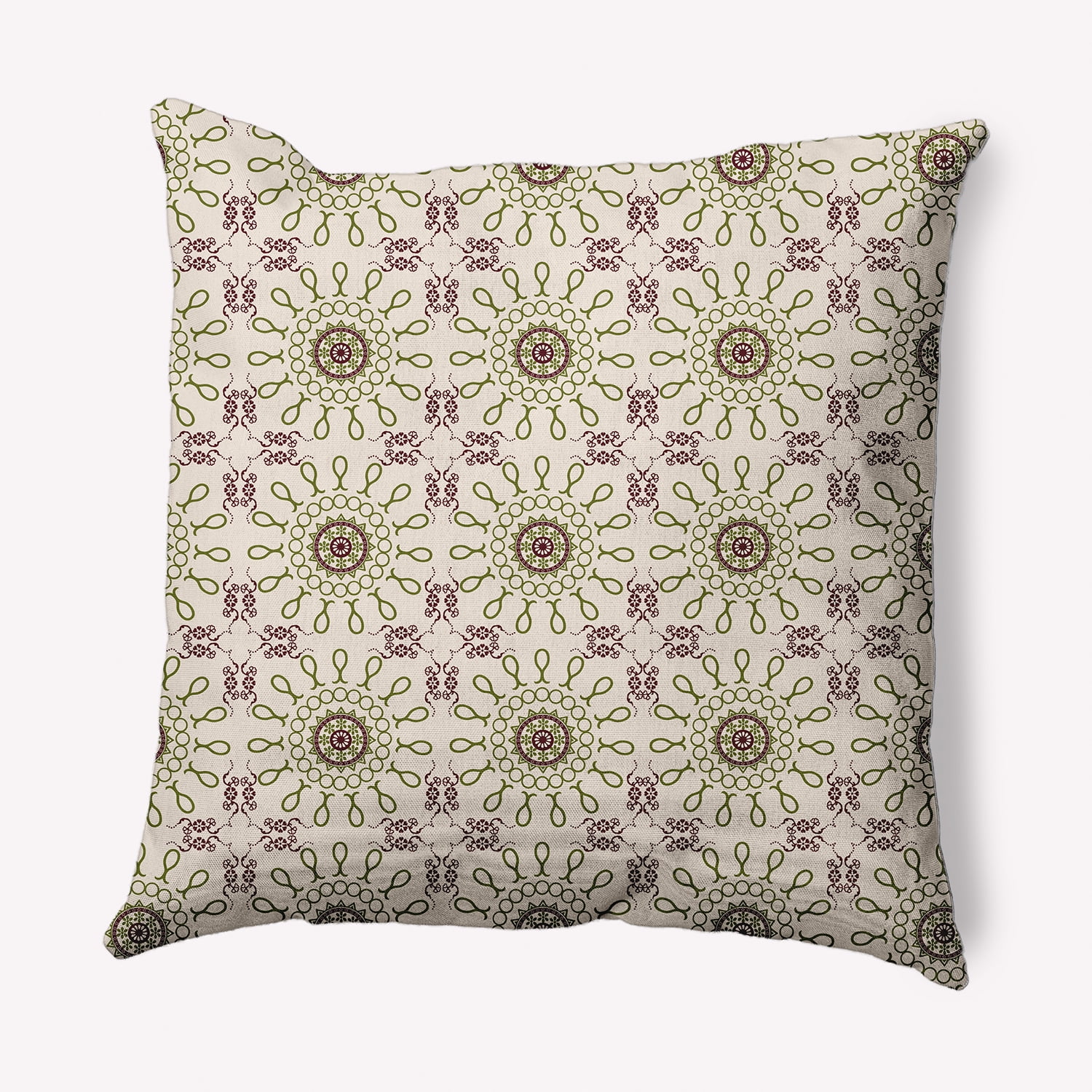 Simply Daisy 20" x 20" Sun Tile Decorative Throw Pillow, Olive