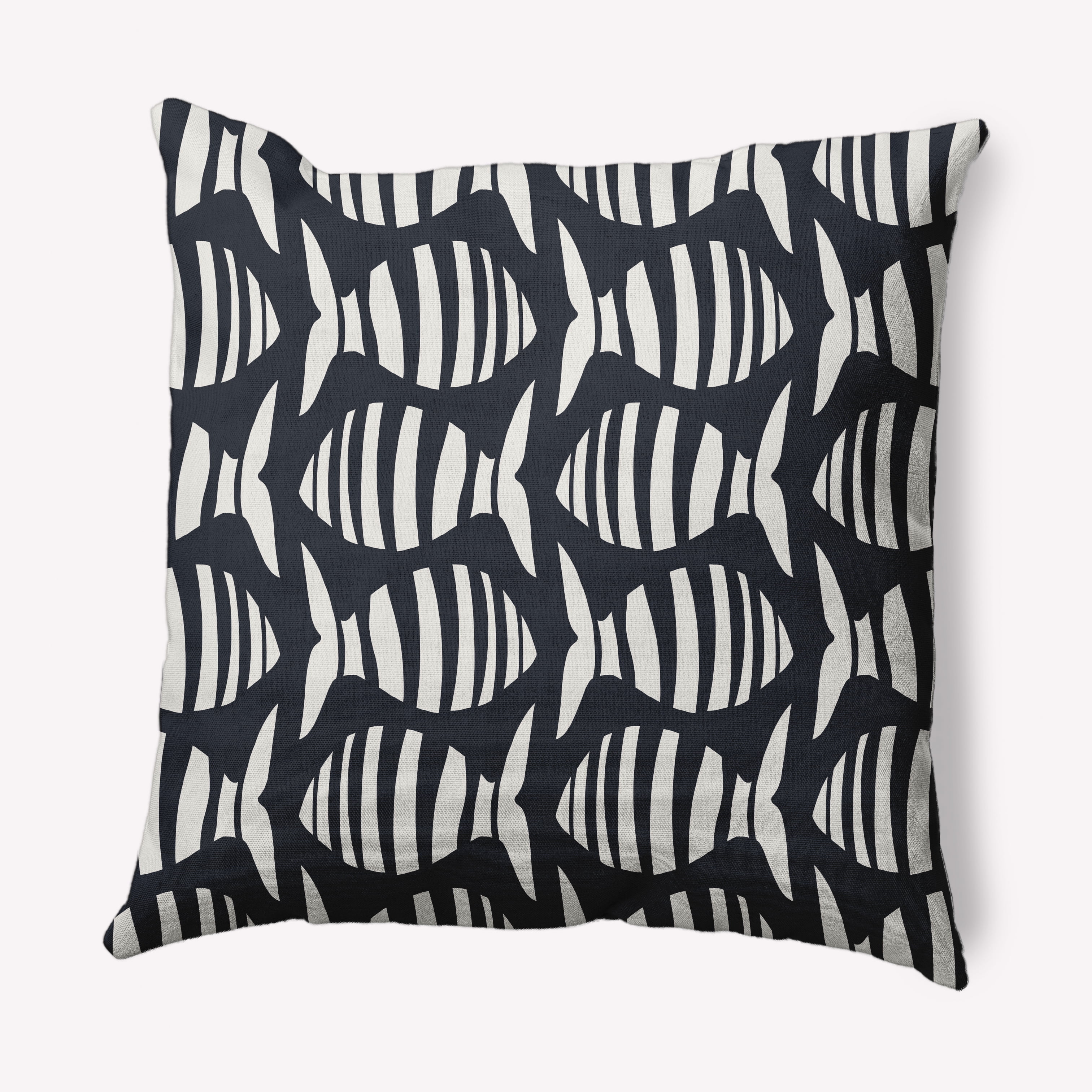 Simply Daisy 20" x 20" Swimming School Nautical Decorative Indoor Pillow