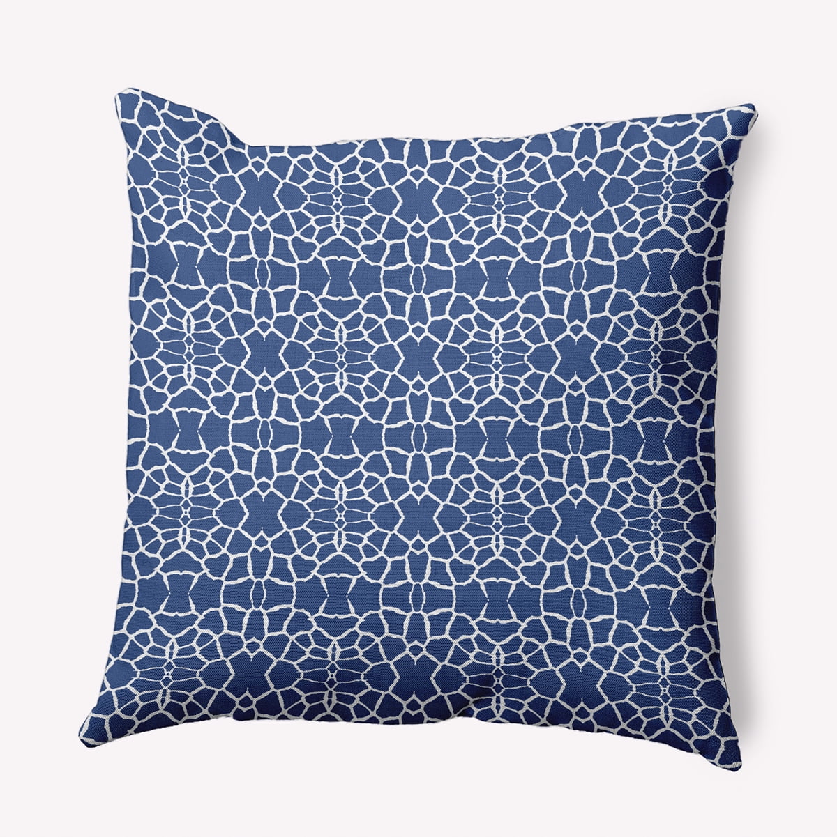 Simply Daisy 20" x 20" Tiny Giraffe Pattern Indoor/Outdoor Throw Pillow, Nautical Navy (1 count)