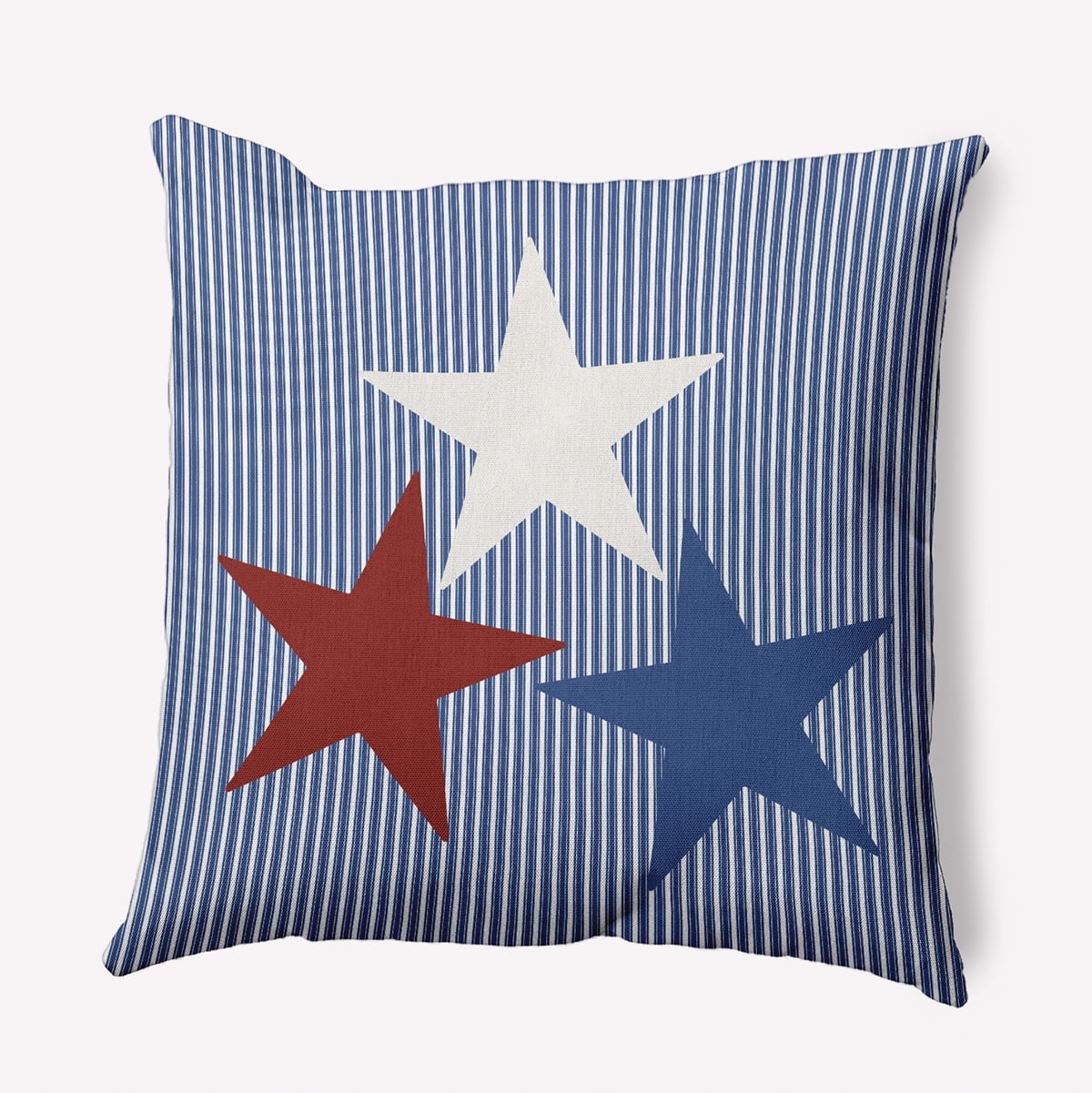 Simply Daisy 20" x 20" USA Colors Indoor/Outdoor Throw Pillow, Nautical Navy (1 count)