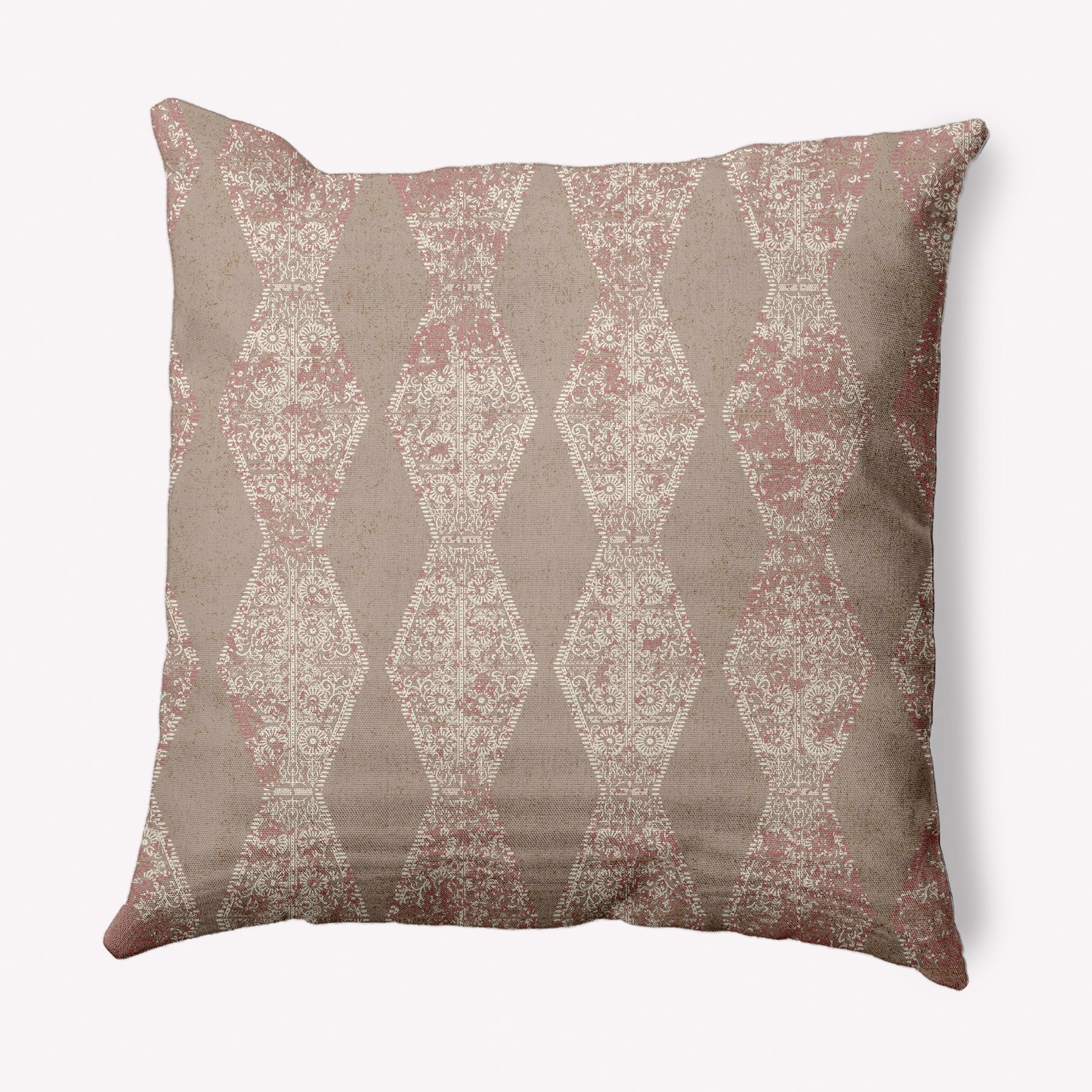 Simply Daisy 20" x 20" Victorian Brown Polyester Throw Pillow