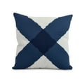 thumbnail image 1 of Simply Daisy, 20" x 20" X Marks the Spot, Geometric Print Outdoor Pillow, Navy, 1 of 2