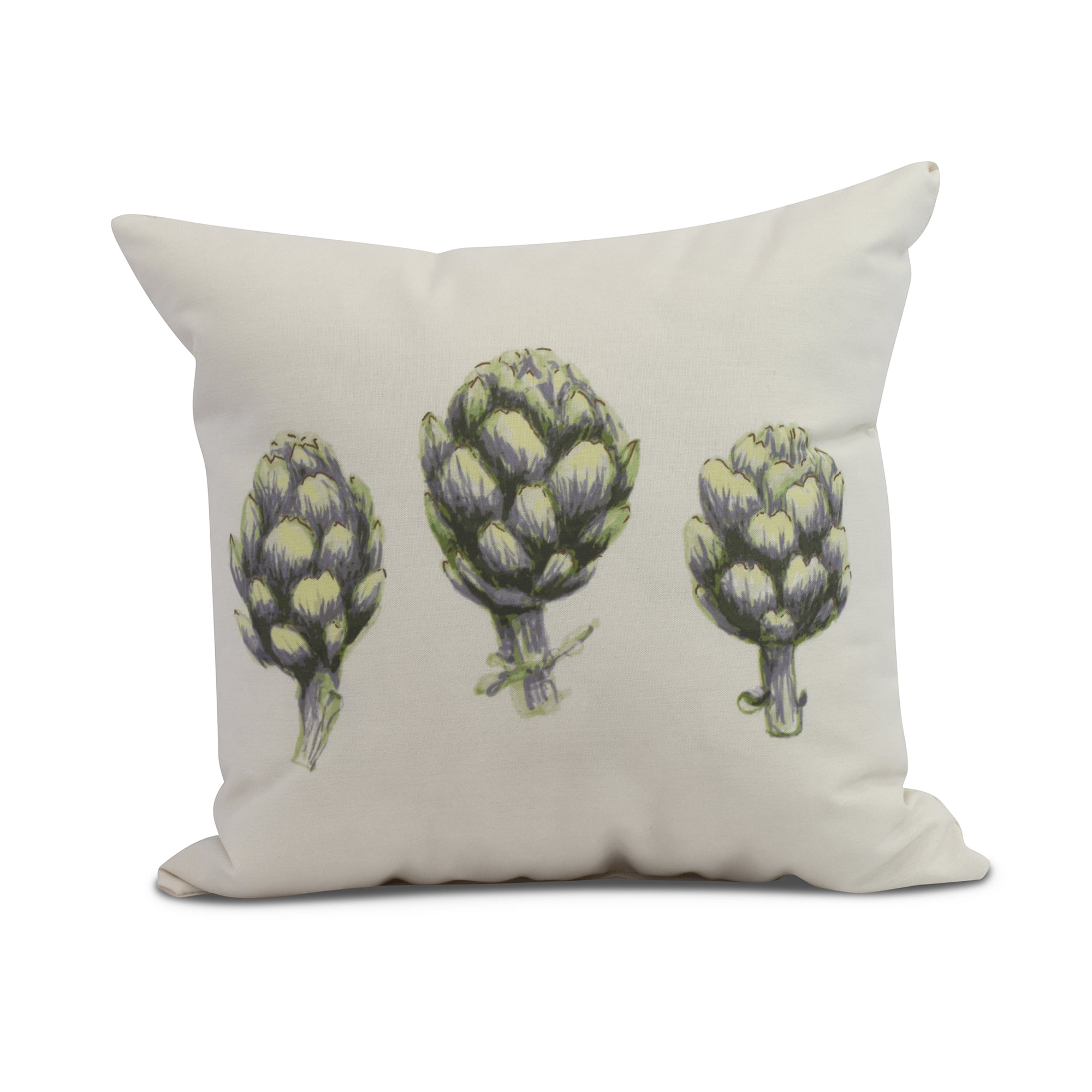 Simply Daisy, 20 x 20 inch,Artichoke Decorative Pillow,Green