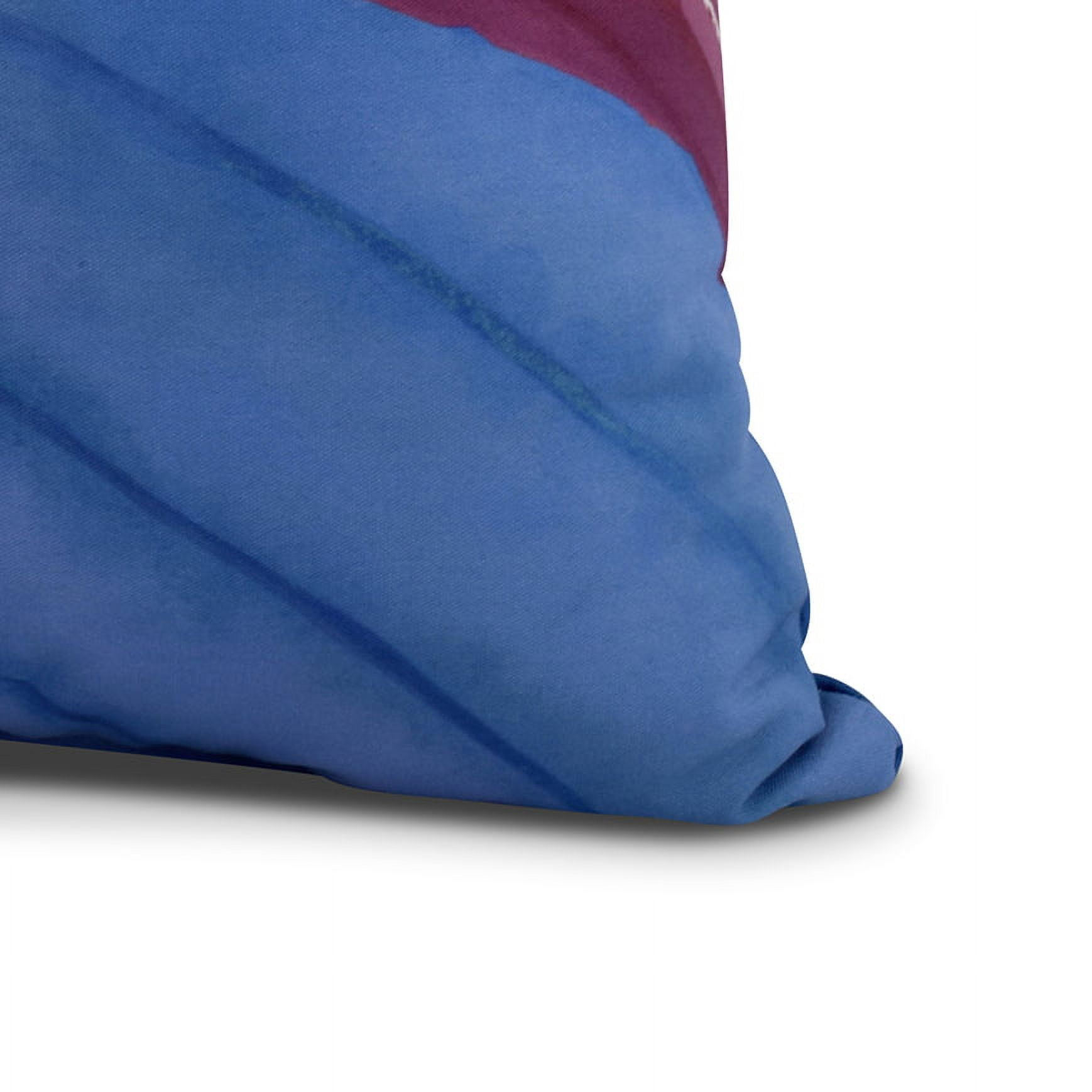 Simply Daisy, 20 x 20 inch, Boat Bow Center, Geometric Print Pillow, Royal Blue