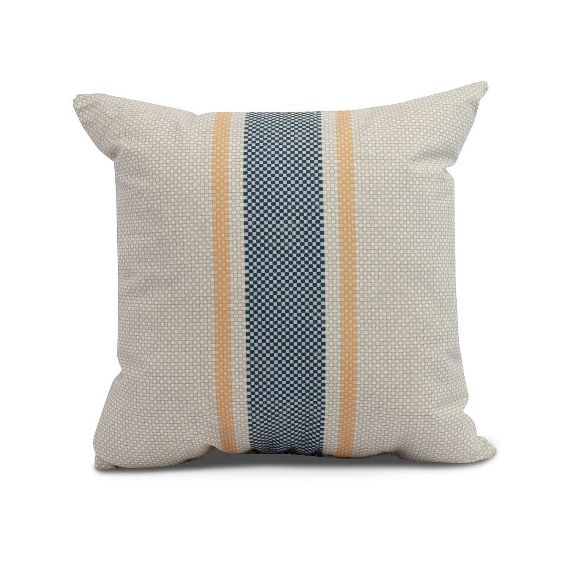 Simply Daisy, 20 x 20 inch,Grain Sack Decorative Pillow,Yellow